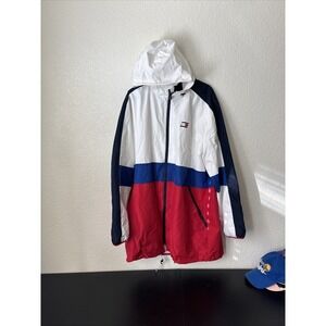Tommy Hilfiger Men Tommy Adaptive Hooded Icon Jacket 78E6650 Multi Color size XL